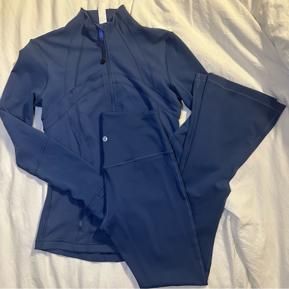 Lululemon Set| Pitch Blue| define jacket& align flare pants